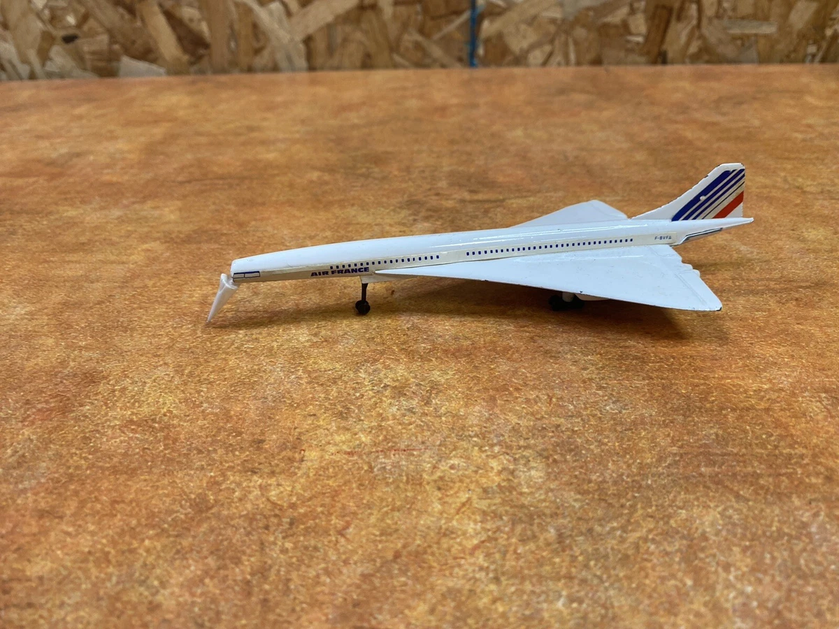 VINTAGE CORGI TOYS CONCORDE AIR FRANCE F BVFA METAL PLANE nose