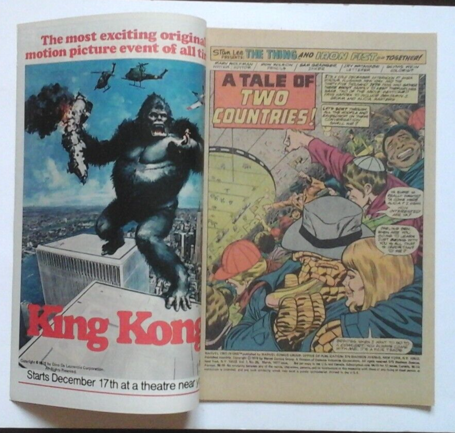 MARVEL TWO INONE 24 & 25 VERY FINE PLUS 1977 THING, BLACK GOLIATH