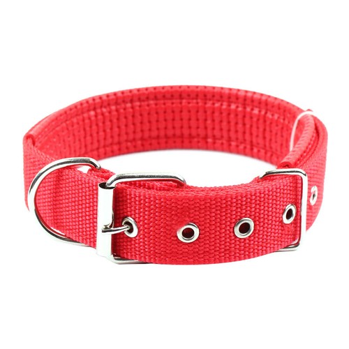 Collare per Cani in Nylon Resistente Fibbia in Metallo Collare Morbido Imbottito S M L XL Regolabile - Foto 8 di 26