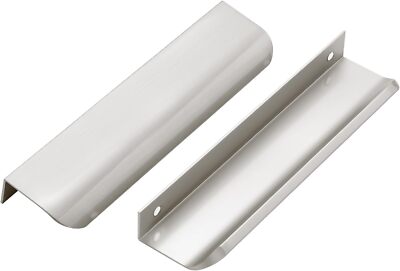 Ravinte 6 Pack Cabinet Handles Finger Edge Pulls 150Mm/5.9 Inch Silver Drawer 
