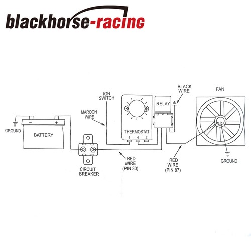 14" INCH ELECTRIC RADIATOR ENGINE FAN ADJUSTABLE FIN PROBE THERMOSTAT SWITCH KIT - Picture 2 of 9