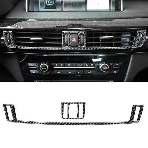 Real Carbon Fiber Center Air Vent Cover Trim – For BMW X5/X6 F15 2014-2018