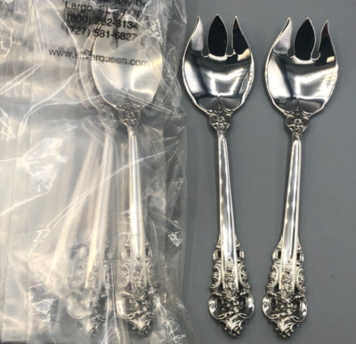 Grande Baroque- Wallace Sterling Silver set of 12 Ice Cream Forks