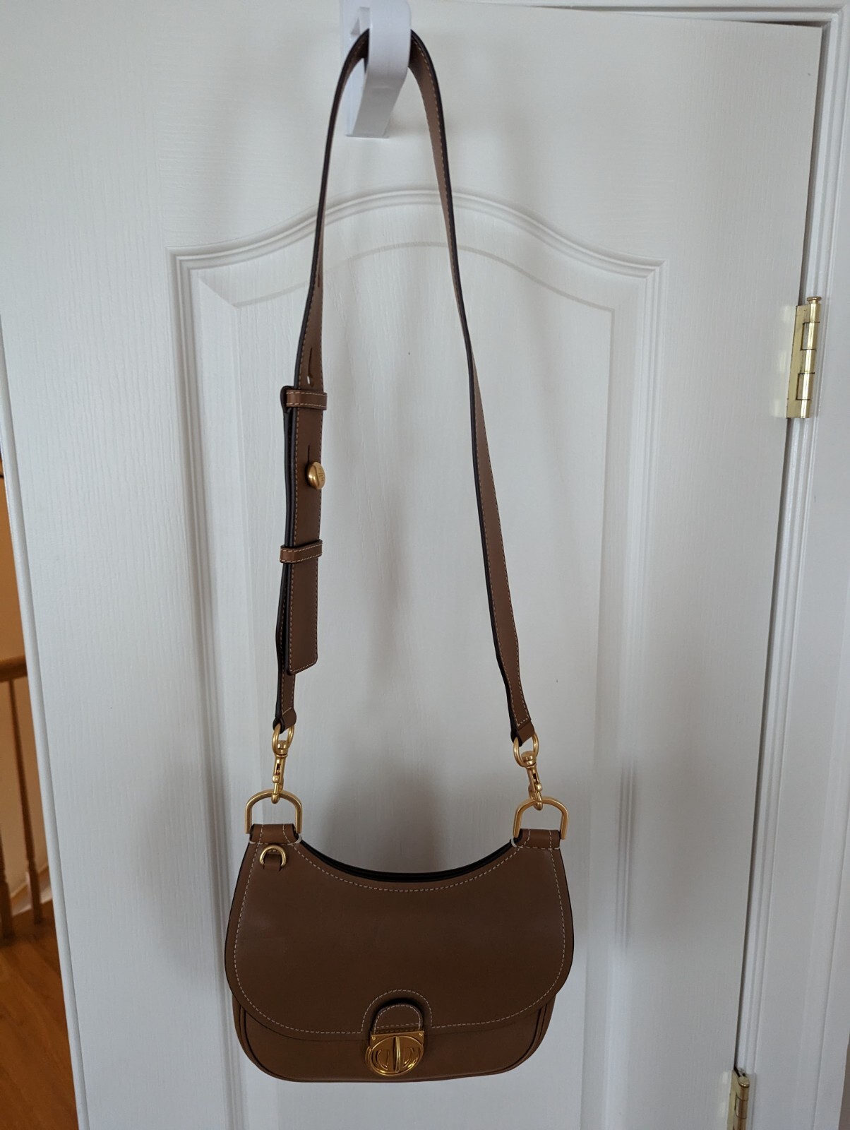 Tory Burch Saddle Bag Brown Crossbody Leather Saddle … Gem