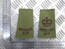Mercian ACF OD Green Rank Slides Genuine British Army - NEW