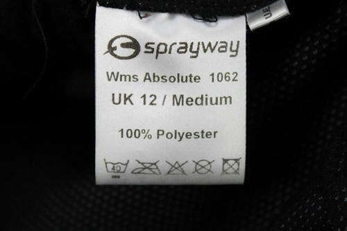 Womens Sprayway Black Fleece Jacket Size 12 No.W628 11/3 - Picture 6 of 7