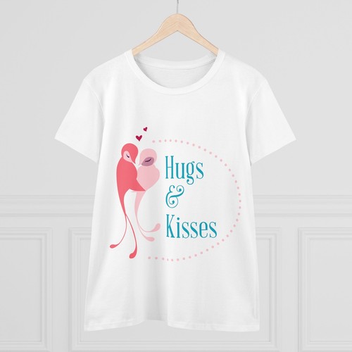 Hugs & Kisses - Women's Midweight Cotton Tee - Picture 4 of 26