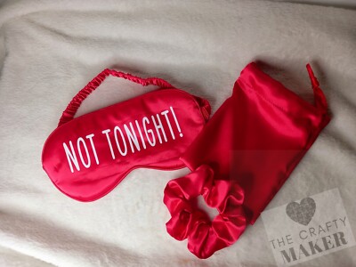 Sofft Satin Seide Nachtmaske und Scrunchie Set 