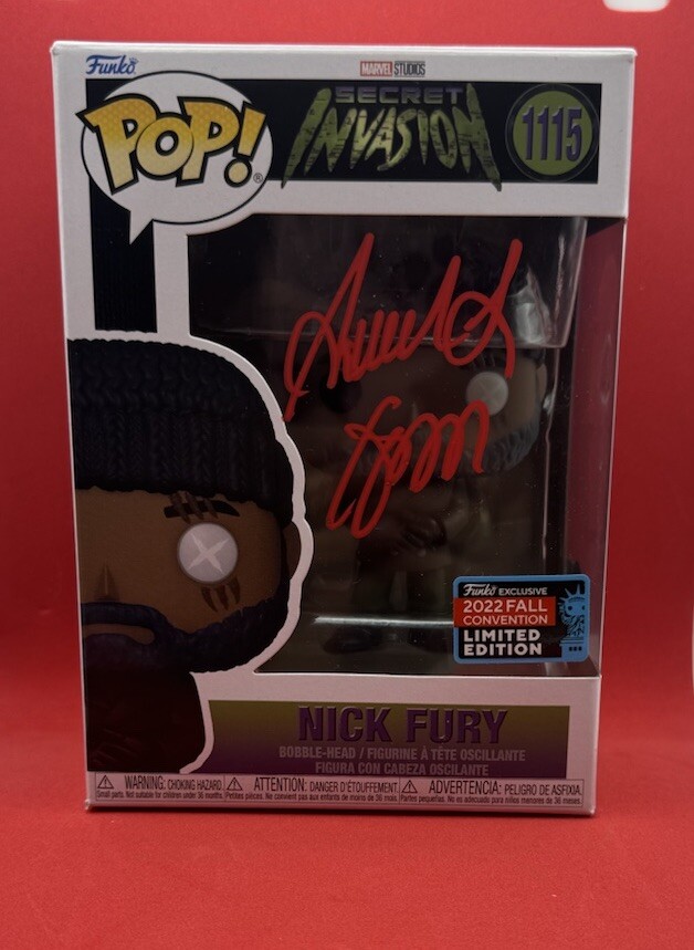 SAMUEL L. JACKSON SIGNED THE MARVELS NICK FURY FUNKO POP BAS