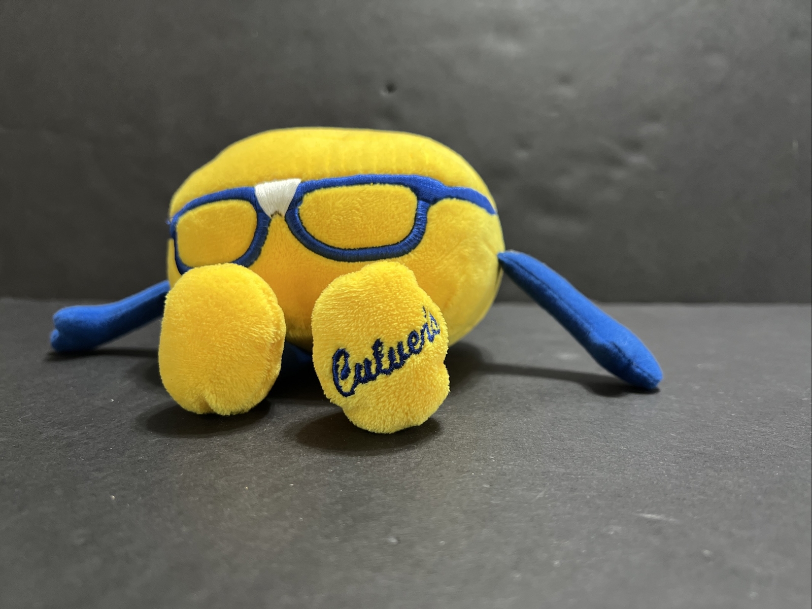Culver’s Cheese Curd “Curdis” Stuffed Animal Plush Glasses Yellow Blue eBay