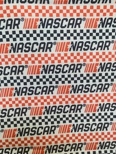 NASCAR Logo RACING Cotton fabric 1 Yard New