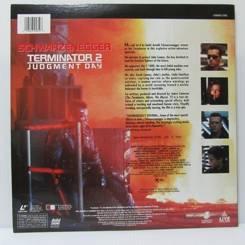 TERMINATOR 2: JUDGMENT DAY -original LASER DISC - Picture 2 of 5
