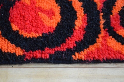 Vintage Mid Century Modern 1960's Space Age MOD Rug or Wall Hanging MCM - Picture 4 of 4
