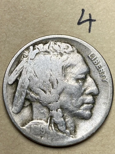1919 (P)  BUFFALO NICKEL, good condition, #4