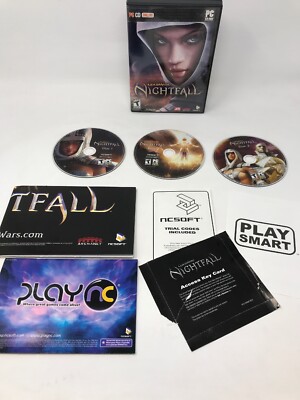 Guild Wars: Nightfall PC Video Game GuildWars 3-Disc CD-ROM NCSoft Access Key