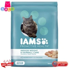 Iams Proactive Health Chicken And Turkey Dry Cat Food, 22 Lb Bag