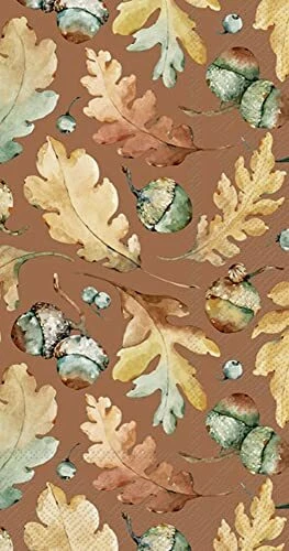 Boston International Acorns And Leaves Guest Towel - Thumbnail 2