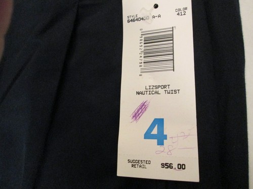 Schwarze Baumwollhose von Lizsport, Größe 4 Petite, Neu mit Etikett - Bild 5 von 9