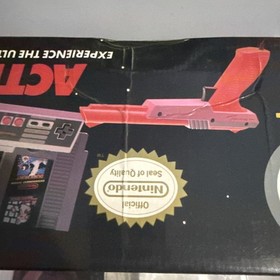 Nintendo NES Action Set Gray Zapper Version - Empty Box with foam & extras  Read
