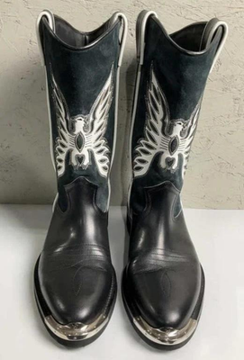 Louis Vuitton X Virgil Abloh Calfskin Canyon Cowboy Boots  display picture 3