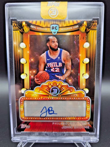 2025-26 Topps 3 Johni Broome Rookie Next Feature Signatures Auto 30/49 76ers