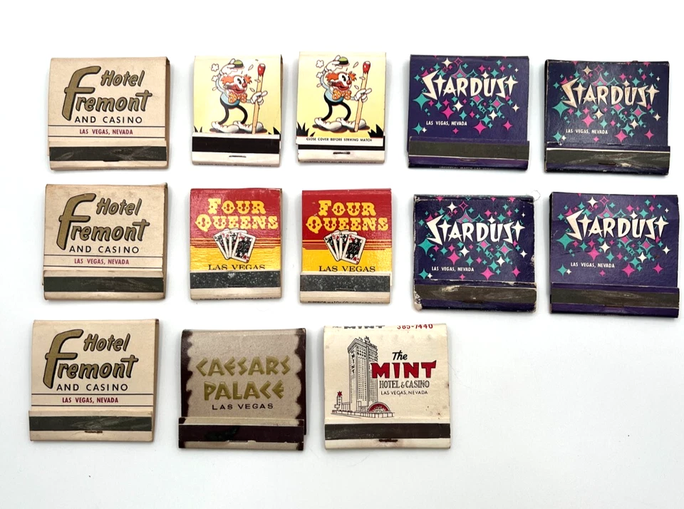 VTG Lot 13 Las Vegas Casino & Hotels Matchbooks Stardust Mint Fremont FourQueens - Image 2 of 3