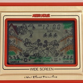 Retro Game Nintendo GAME & WATCH MICKEY MOUSE  Wide Screen  MC-25 Japan