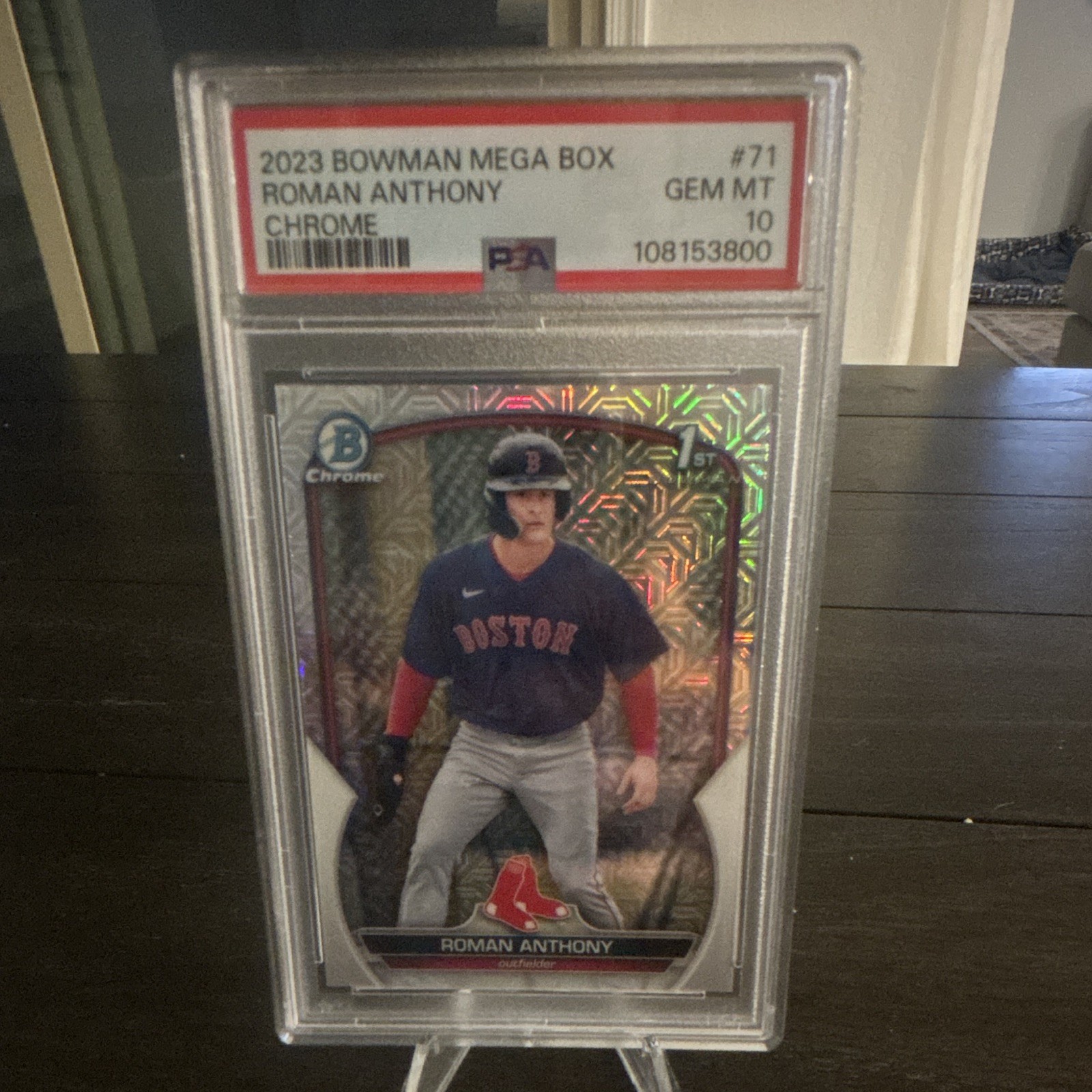 Topps 2023 Bowman Roman Anthony #BCP-71 Mojo Refractor RC PSA 10 Red Sox