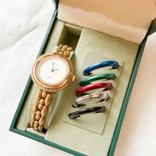 Used GUCCI Change Bezel Watch Ladies Vintage w/ Box 1
