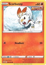 Scorbunny Common SWSH06: Chilling Reign 026/198 NM