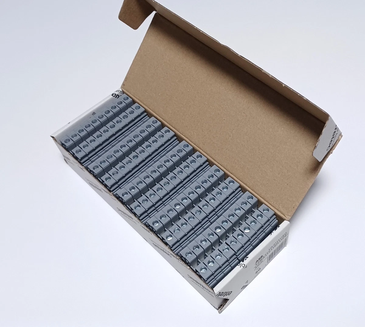 Borne de Passagem ABB Entrelec M6/8-ST 400v 6mm² KIT 5 Peças - Cabo Eletro
