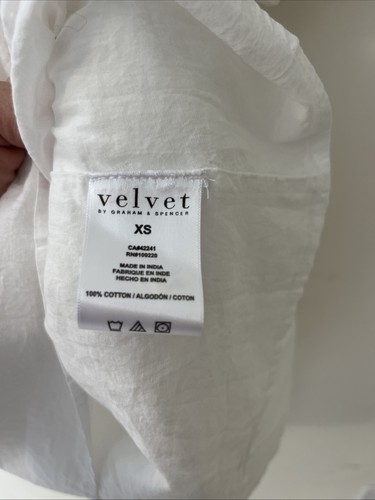 VELVET By Graham & Spencer Chrissy Embroidered Boho Dress Off White XS $260 NWT - Picture 8 of 8