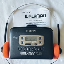 Sony Walkman WM-FX221 Cassette Player  AM/FM Radio - New Belt - Reconditioned