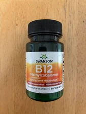 Swanson Vitamin B-12 Methylcobalamin High Absorption 5000 mcg 60 Tablets