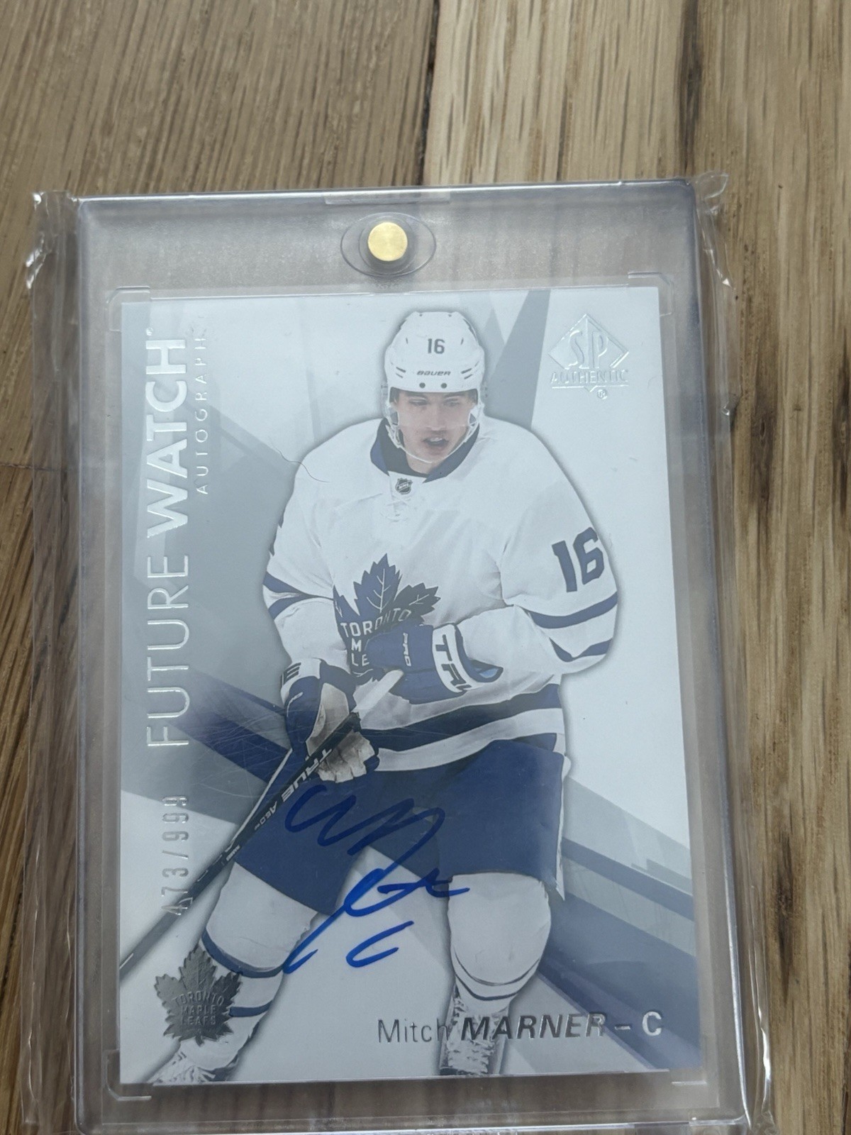Mitch Marner 2016-2017 UD SP Authentic Future Watch Auto /999