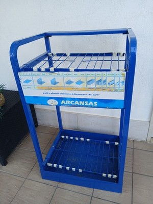 Arcansas Metall Aufsteller Profilhalter Werkzeug Basteln DIY Blau