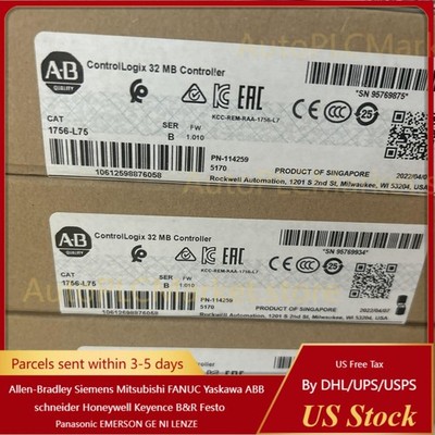 New Sealed Allen Bradley 1756-L75 /B ControlLogix 32 MB Controller 1756L75