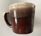 McCoy USA Brown Drip Glaze Coffee Mug Cup D Handle Mid Century Vintage