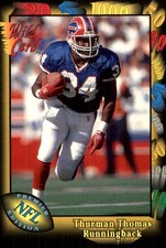 Thurman Thomas 1991 Wild Card #135 Buffalo Bills NFL READ FREE SHIP