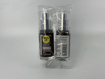 Revlon Illuminance Liquid Foundation 617 Ebony Hyaluronic Acid 1fl oz, 2 PACK