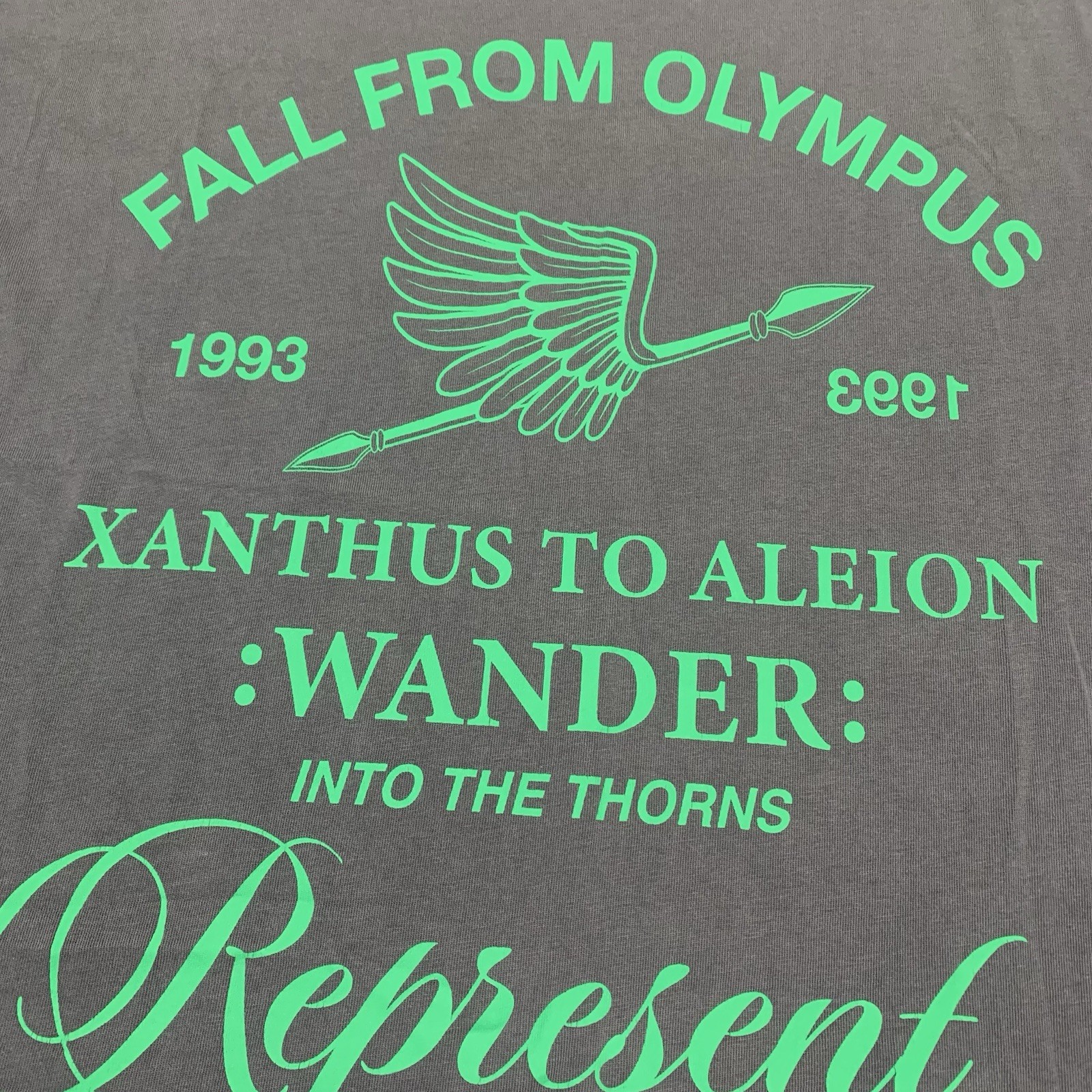 Represent Medium Fall From Olympus Storm Grey Tee - image 3