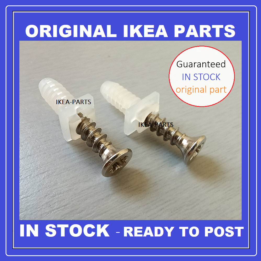 IKEA 2脚目 Ikea hinge PAX KOMPLEMENT plastic dowels &screws x2 new ORIGINAL