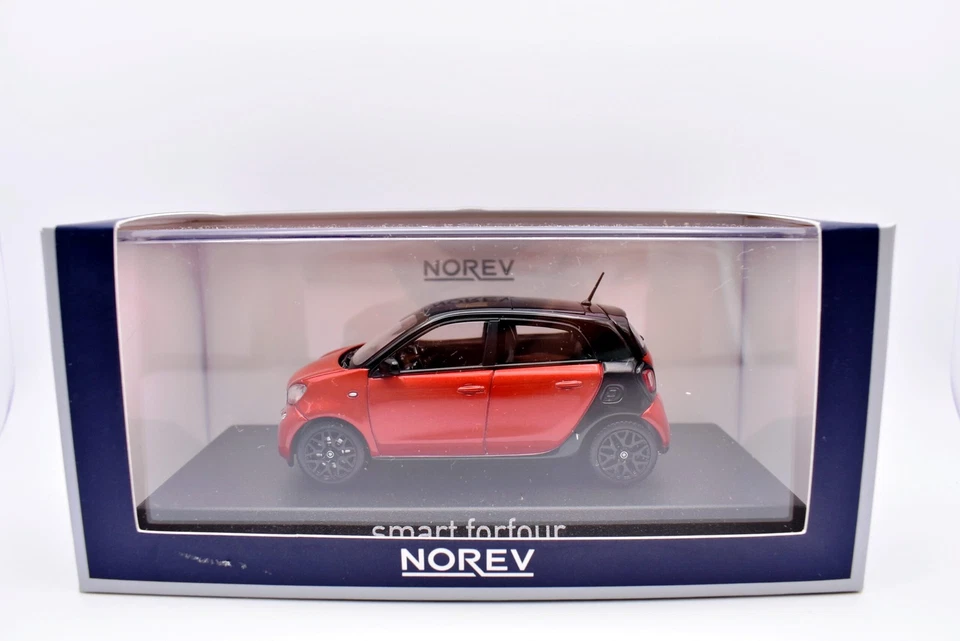 Rare Smart Four Red Norev Diecast Road Vehicles Model 1:43 - Image 2 of 4