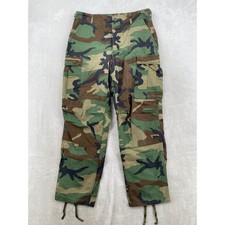Glenn Berry Mfrs Cargo Trousers Mens 34x31 Green Woodland Camo Military Combat