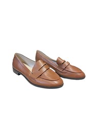 Cole Haan  Women's 7 B Stassi Penny Loafer in Pecan Leather