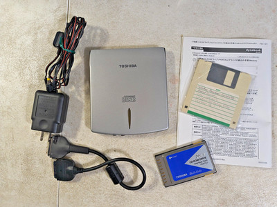 OEM TOSHIBA LIBRETTO SERIES L1 ~ L5 CD ROM DRIVE w/ CABLE PCMCIA PA2673UJ * RARE