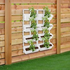 Hängender Vertikaler Pflanzkübel Gartenpflanzkübel mit Haken für Garten Balkon