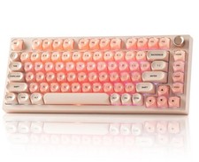 WK75 Wireless Mechanical Keyboard with Knob, 75 Foundation Pink Creamy Key
