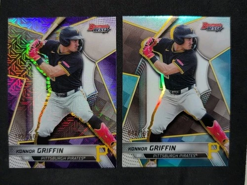 2025 Bowman's Best - Konnor Griffin Numbered Card Lot /199 and /250 - Pirates