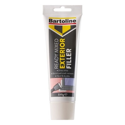 Bartoline Ready Mixed Exterior Filler Tube 330g   Weather-Resistant, No Shr